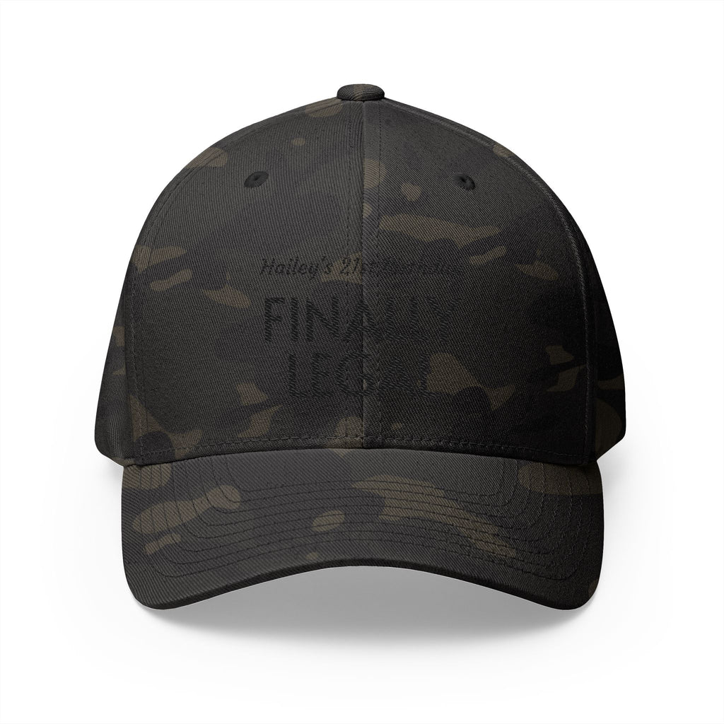 Finally Legal Embroidered Cap — Personalized 21st Birthday Hat