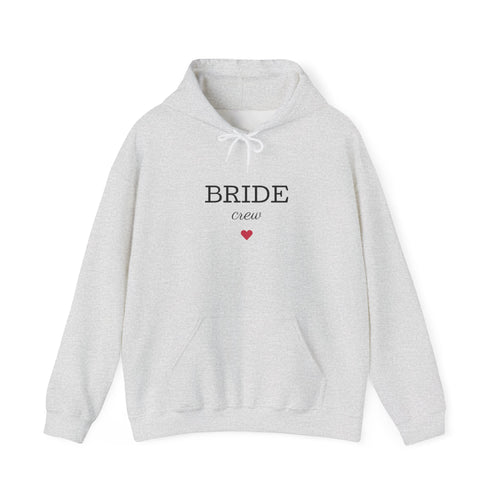 Bride Crew Hoodie | Bridal Party Sweatshirt, Minimal Heart Design