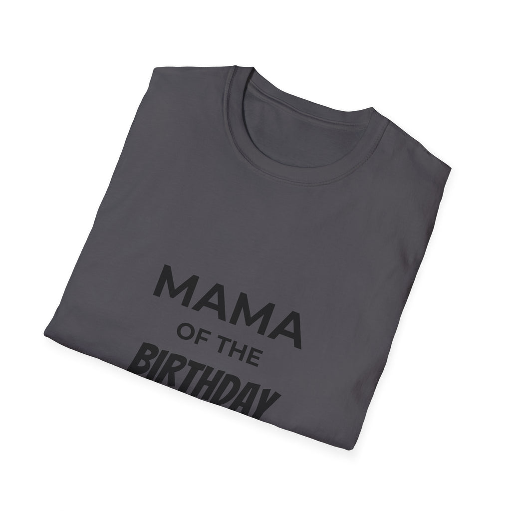 Mama of the Birthday Dude T-Shirt | Mom Birthday Shirt, Heart Back Design