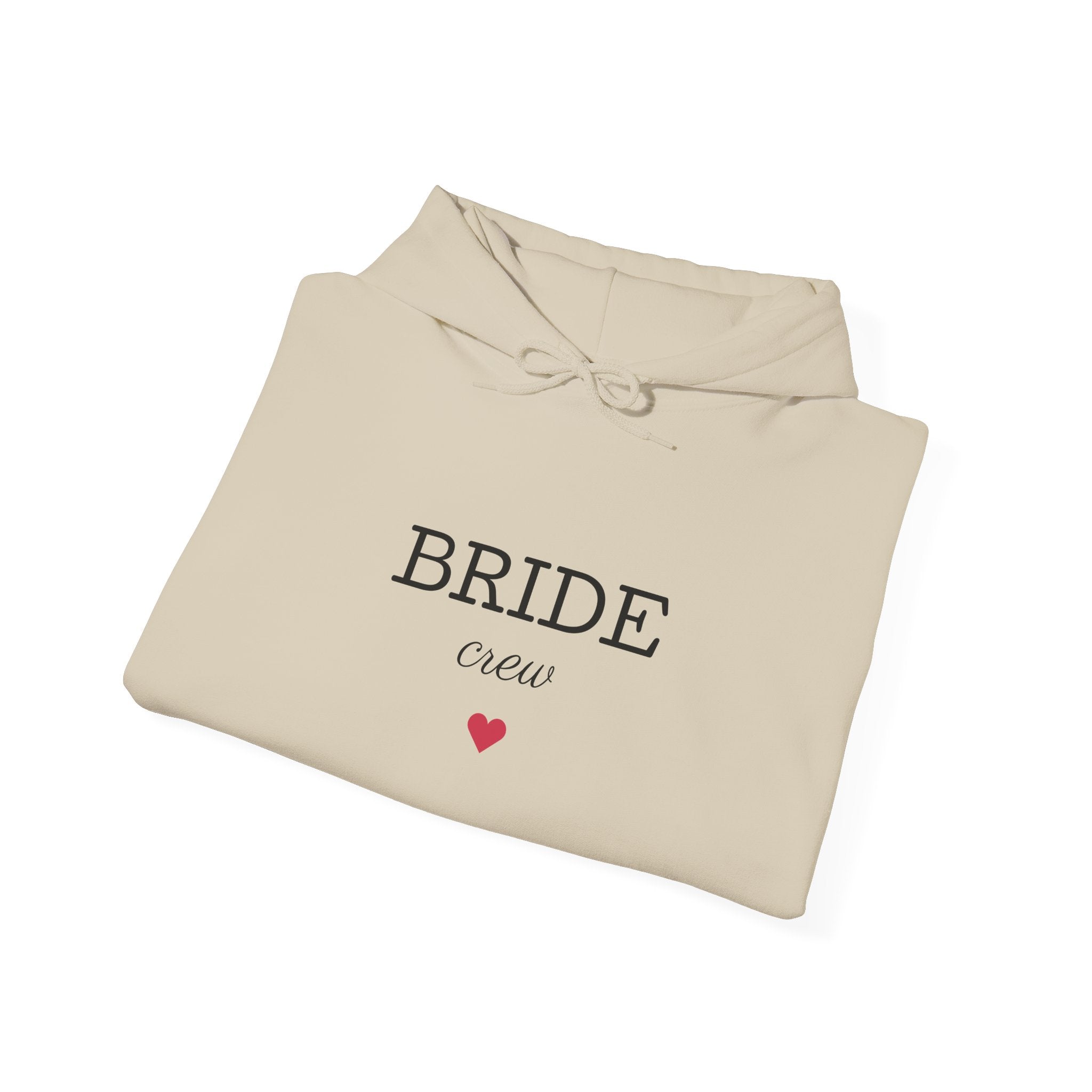 Bride Crew Hoodie | Bridal Party Sweatshirt, Minimal Heart Design