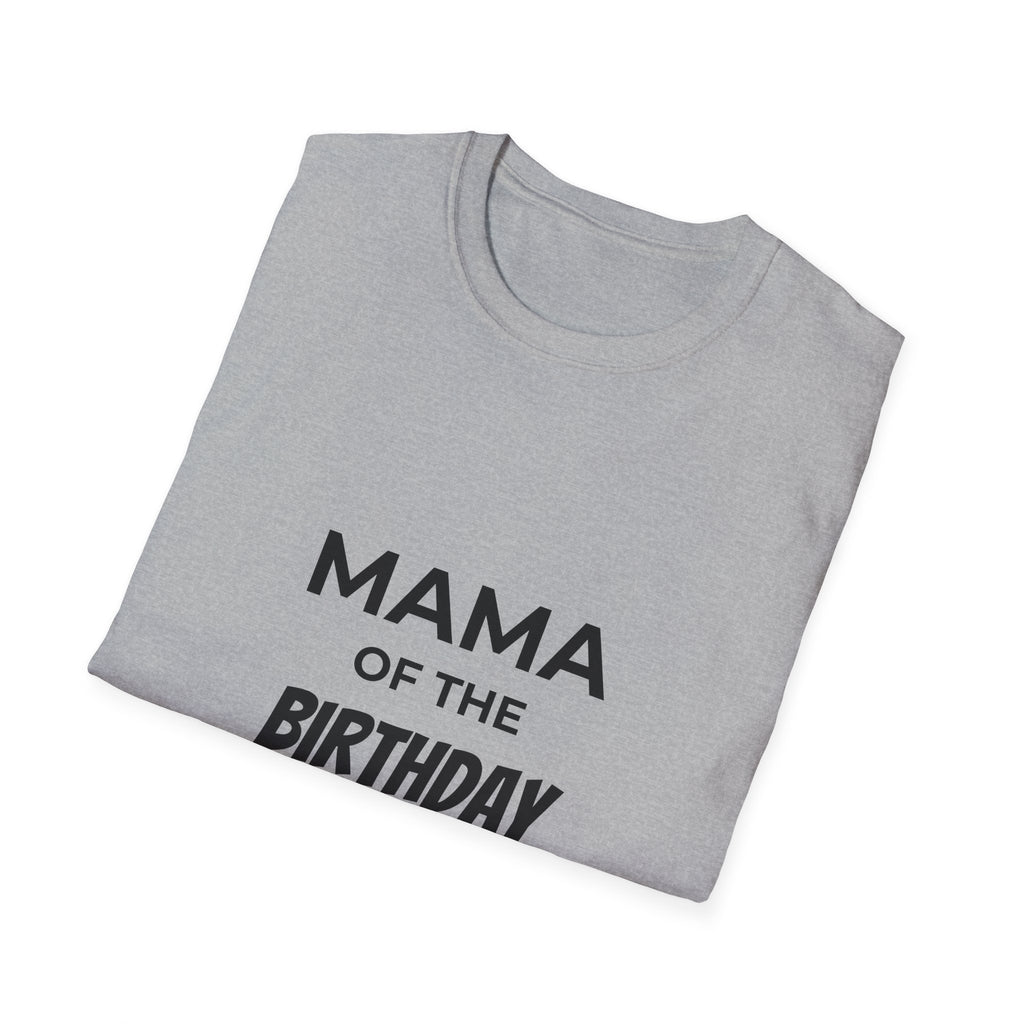 Mama of the Birthday Dude T-Shirt | Mom Birthday Shirt, Heart Back Design
