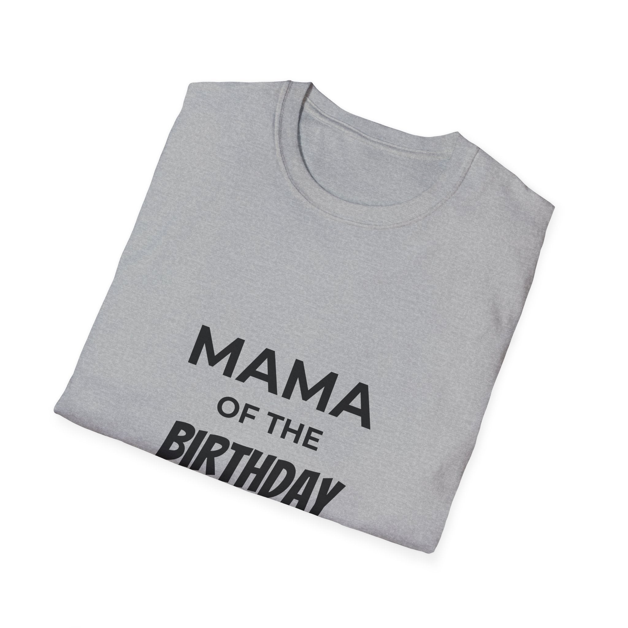 Mama of the Birthday Dude T-Shirt | Mom Birthday Shirt, Heart Back Design
