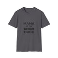 Mama of the Birthday Dude T-Shirt | Mom Birthday Shirt, Heart Back Design