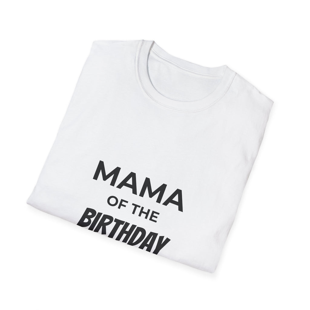 Mama of the Birthday Dude T-Shirt | Mom Birthday Shirt, Heart Back Design