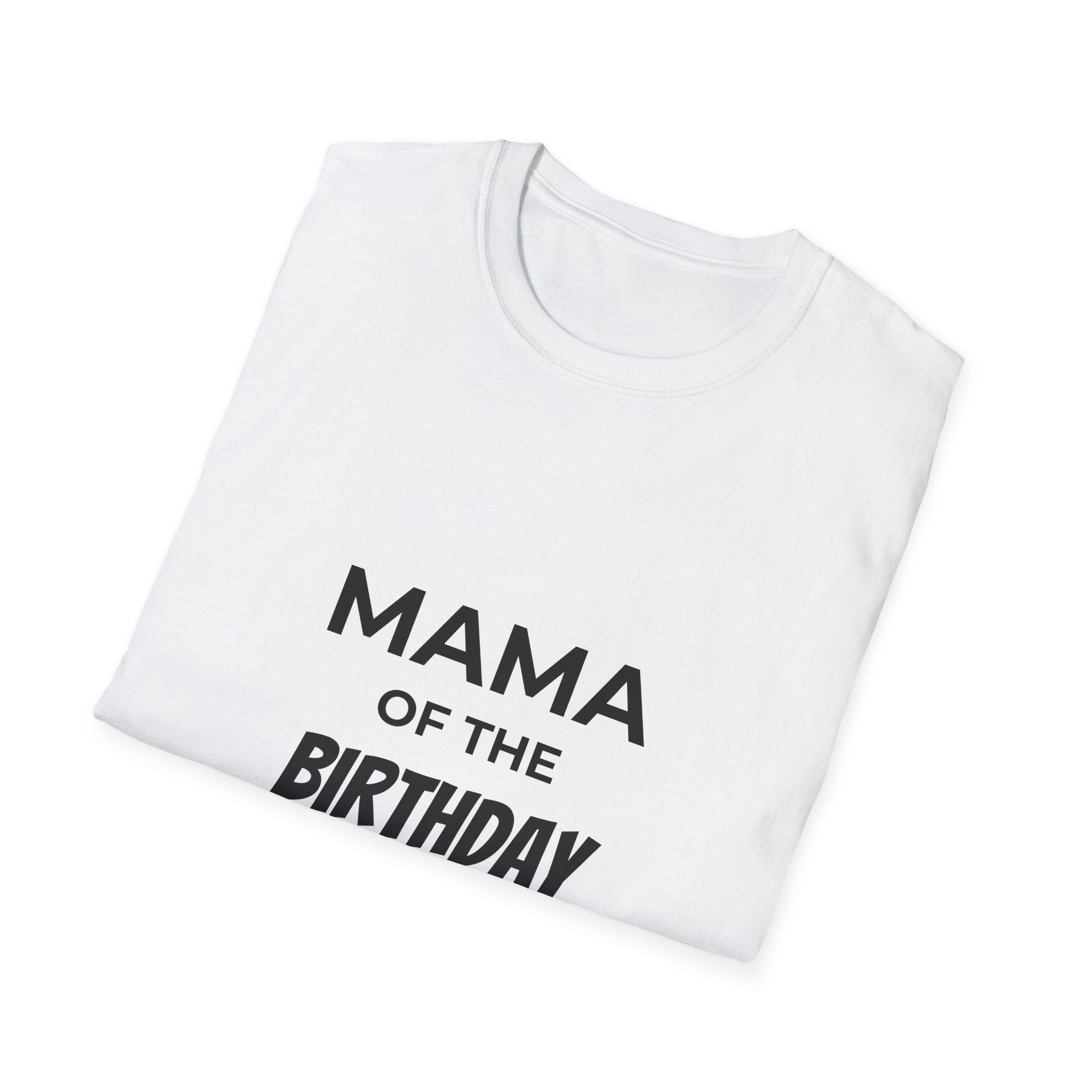 Mama of the Birthday Dude T-Shirt | Mom Birthday Shirt, Heart Back Design