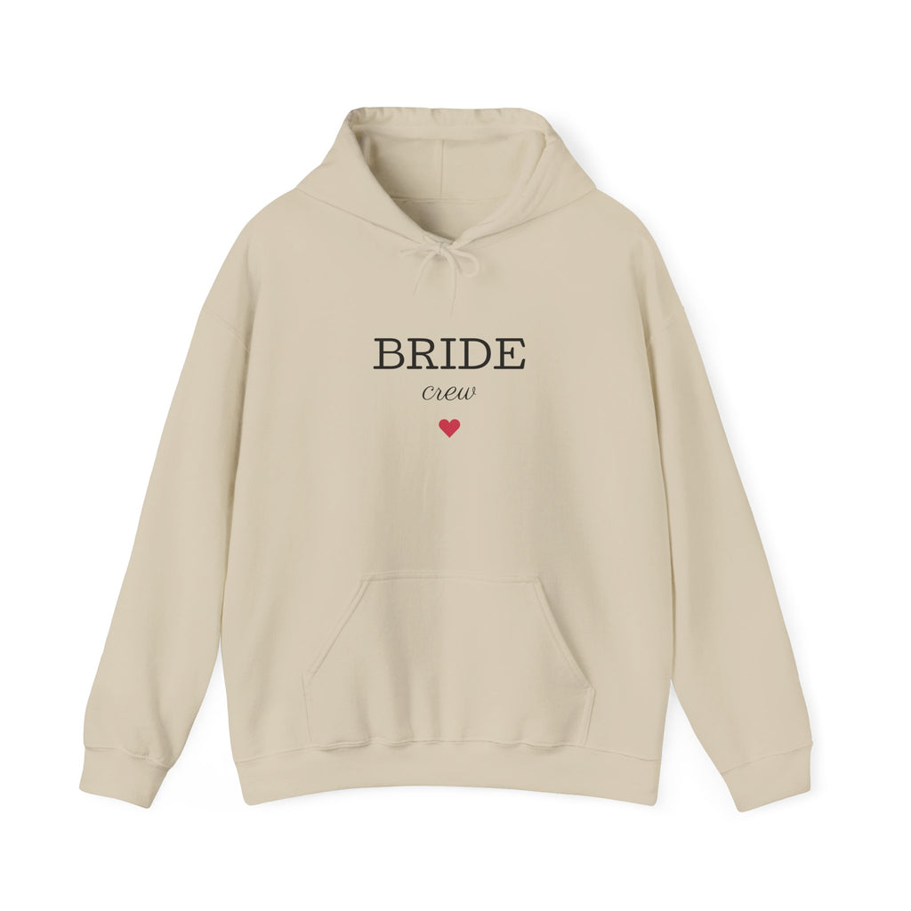Bride Crew Hoodie | Bridal Party Sweatshirt, Minimal Heart Design