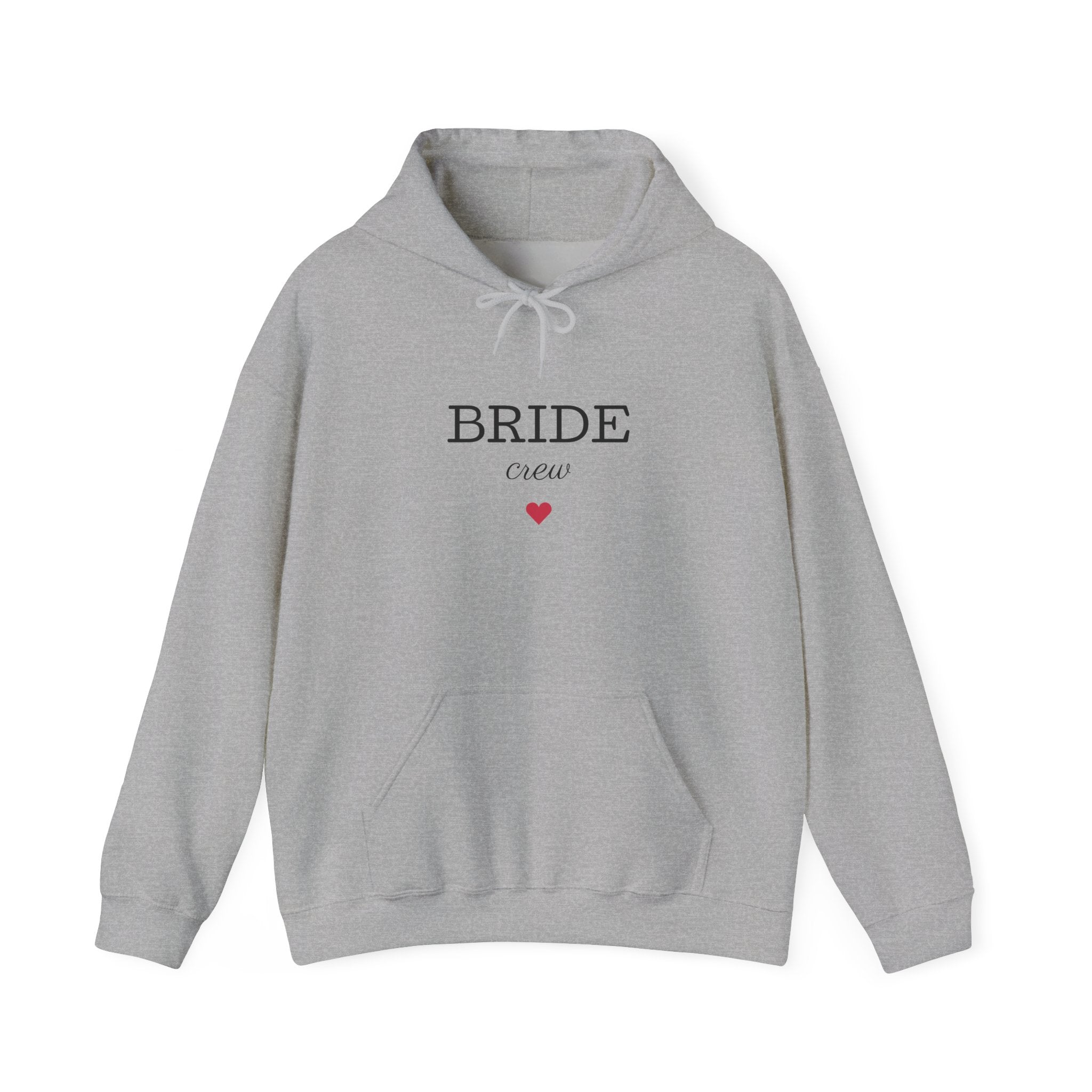 Bride Crew Hoodie | Bridal Party Sweatshirt, Minimal Heart Design