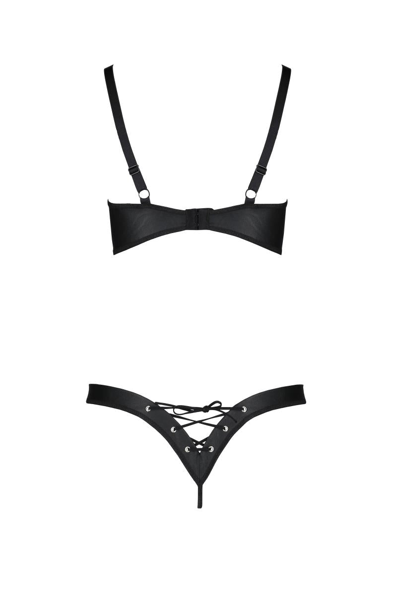 black faux leather Bikini PA596177 - 2XL/3XL