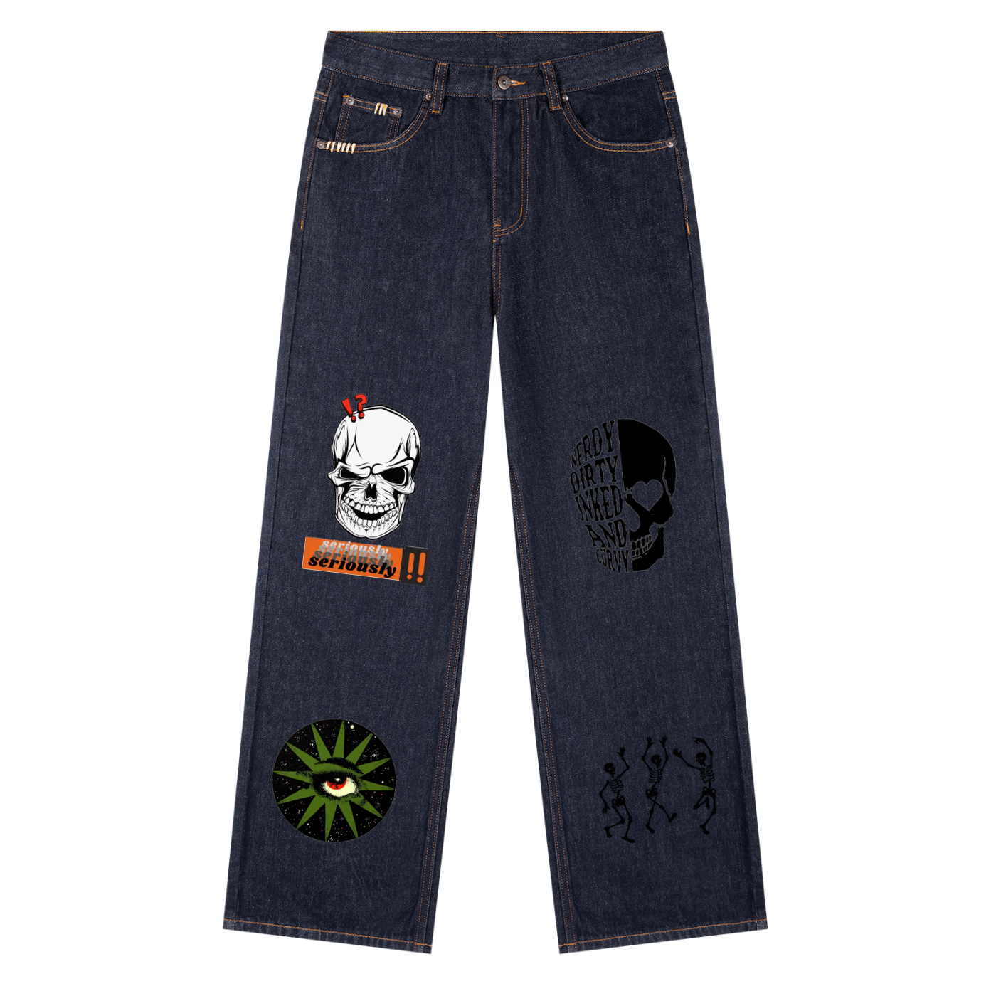 Heavyweight Straight Leg Denim Jeans